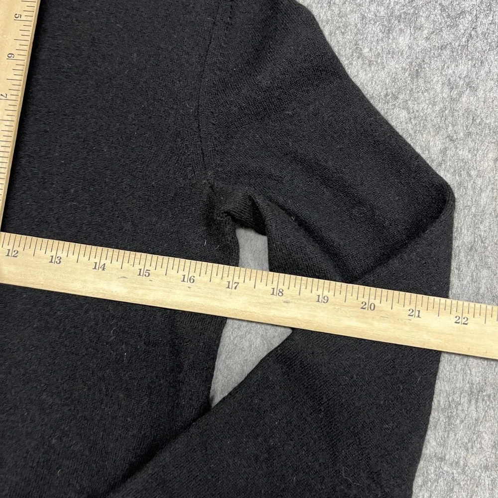 Banana Republic Sweater Mens S Black Italian Merino Turtleneck Pullover Baruffa